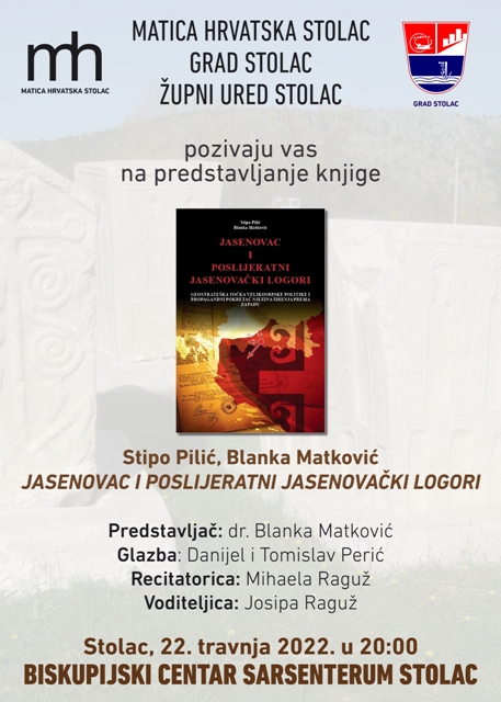Najava: U Stocu predstavljanje knjige „Jasenovac i poslijeratni jasenovački logori“