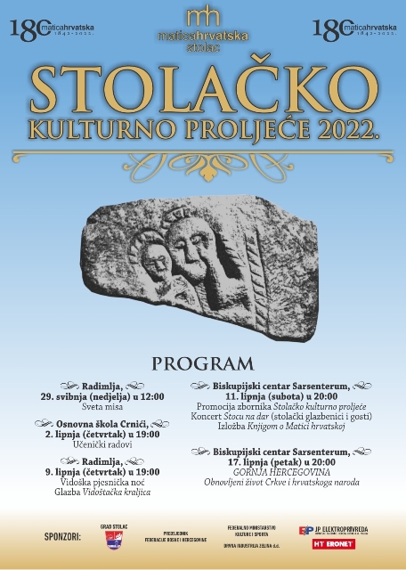 Program – Stolačko kulturno proljeće 2022.