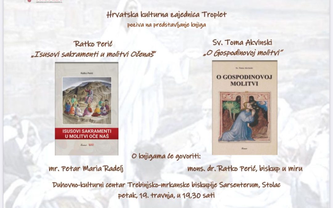 U petak u Sarsenterumu predstavljanje knjige Ratka Perića, biskupa u miru